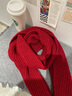 CHANEELR & KARITH圍巾女2025新款秋冬季圍巾女加厚百搭長(cháng)款披肩生日禮物送女生女友 紅色 曬單實(shí)拍圖