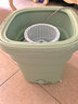 鑫金霸折疊洗衣機(jī)便攜式迷你家用內(nèi)衣內(nèi)褲襪子神器小型脫水一體GK1 抹茶綠藍(lán)光洗 曬單實(shí)拍圖