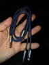 尋膜記aux二合一車(chē)載音頻線(xiàn)iphone14promax車(chē)用ligtning口轉接線(xiàn)轉換汽車(chē)音響typec轉3.5雙頭耳機線(xiàn) 3.5+typec轉3.5二合一音頻線(xiàn)藍色1.2米 曬單實(shí)拍圖