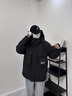 雪中飛 SNOW FLYING羽絨服男款2024冬季新款戶外短款加厚鴨絨工裝外套冬裝 黑色 XL 135-155斤 曬單實拍圖