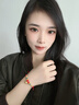 怡緣珠寶999足金寶寶胖福金坨坨長(cháng)命金鎖手鏈女?huà)雰簼M(mǎn)月平安鎖新生兒禮物 小胖福成人款 金重約0.55-0.75g 曬單實(shí)拍圖