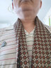 沐銘爾萊男士絲巾男士130水洗絨時尚簡約長巾氣質百搭圍巾圍脖護頸秋冬季出行 A-6 曬單實拍圖