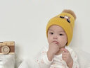 圖涂丫嬰兒帽子秋冬季加厚保暖毛線(xiàn)帽男女寶寶2歲護耳1-3歲圣誕鹿節禮物 大星星-水灰 （單帽）建議6個(gè)月-3歲 曬單實(shí)拍圖