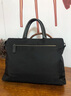 洛斯伯里品牌男士手提包時(shí)尚防水牛津布電腦包休閑出差商務(wù)公文包單肩斜挎帆布男包 黑色-禮盒裝 38*28*5.5cm(14英寸) 曬單實(shí)拍圖