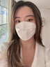 萬(wàn)寶綠 kn95口罩防護口罩3d立體口罩防塵口罩獨立包裝 珍珠白【出口品質(zhì)丨雙層熔噴】100只裝 曬單實(shí)拍圖