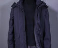 南极人中老年人羽绒服男装爸爸加厚中长款脱卸内胆大码宽松外套冬季衣服 蓝色 XL(建议125-145斤) 实拍图
