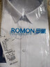 罗蒙（ROMON）纯色商务职业正装男士白衬衫工装男装短袖衬衣男CS72白色2XL 实拍图