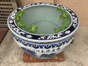 景德鎮陶瓷魚(yú)缸青花瓷睡蓮荷花缸錦鯉庭院1.2米水缸門(mén)海大缸 源遠流長(cháng) 直徑80cm高60cm 曬單實(shí)拍圖