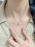 老鳳祥925銀項鏈女靈動福袋吊墜鎖骨鏈生日送女友周年情人節(jié)紀念日禮物 靈動福袋項鏈*品牌禮盒 曬單實拍圖