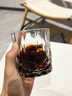 圣蘭迪家用水晶玻璃威士忌酒杯酒吧啤酒杯洋酒杯烈酒杯飲料杯刻花水杯小號210毫升/單只價 曬單實拍圖