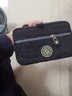 媚族  手挽手拿包新款零錢(qián)手機包女包時(shí)尚百搭韓版印花牛津布小包包 黑色 曬單實(shí)拍圖