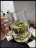 塔馳密司（touchmiss） 原石水晶茶杯純手工打磨水晶杯帶把手茶具高檔水晶杯子 帶蓋款 400ml 曬單實(shí)拍圖