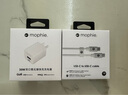 Mophie摩爾菲30W氮化鎵USB-A充電頭Type-c PD快充頭GAN插腳可折疊手機適配器適用于iPhone17promax蘋(píng)果16 蘋(píng)果15-17組合|30W氮化鎵+C-C線(xiàn)1米 白 曬單實(shí)拍圖