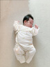 蒂樂(lè )新生嬰兒衣服夾棉連體衣純棉蝴蝶衣秋冬季裝新生寶寶哈衣爬服 小鹿【40g夾棉-室溫10-20℃】 59cm【1-3月】身高52-59cm 曬單實(shí)拍圖
