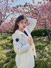 加拿大鵝（Canada Goose）Lundell 女士黑標風衣夾克戶外休閑風衣大鵝外套 2438WB 433 北辰白 M 曬單實拍圖