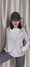 酷然（KORAMAN）冰絲防曬衣女2022新款長(cháng)袖防紫外線(xiàn)薄款透氣戶(hù)外釣魚(yú)防曬服外套女 女款灰色(可拆卸大帽檐，拆卸方便) L 曬單實(shí)拍圖