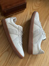 楓葉（leaveland）德訓鞋男女同款秋冬網(wǎng)面透氣休閑鞋男簡(jiǎn)約百搭牛筋底運動(dòng)板鞋子男 情侶款-白色(皮鞋碼) 41 曬單實(shí)拍圖