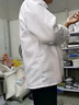 窈嘉 廚師服長(cháng)袖 春秋款酒店食堂廚師工作服男女后廚西餐服務(wù)員工作服 單上衣 4XL【建議體重180-200】 曬單實(shí)拍圖