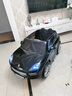 Geleeo兒童電動(dòng)車(chē)卡宴雙人四輪電動(dòng)汽車(chē)小孩玩具車(chē)可坐人遙控遛娃周歲禮 烤漆黑【避震軟輪+皮座+藍牙】 曬單實(shí)拍圖