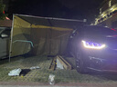 (順豐秒發(fā)）都格鋁合金外殼 車(chē)邊帳篷側帳汽車(chē)天幕側賬車(chē)邊天幕車(chē)載側邊遮陽(yáng)棚帳篷戶(hù)外自駕游裝備  【2x3米車(chē)邊天幕+伸縮桿+前布+側布】 曬單實(shí)拍圖