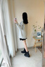 ASH女靴2024秋冬新款MAGNUM真皮中跟切爾西靴女粗跟側(cè)拉鏈百搭短靴潮 黑色 37 曬單實拍圖