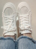 人本網(wǎng)面小白鞋帆布鞋女夏季女鞋學(xué)生韓版網(wǎng)鞋女透氣百搭平底薄底鞋子 白銀 38（偏大一碼） 曬單實(shí)拍圖