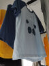 猫人儿童睡衣纯棉男童短袖套装夏季薄款中大童家居服 蓝色熊猫 150 实拍图