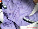 暇步士（Hush Puppies）童裝兒童羽絨服男女童冬季新款男女大童中長款羽絨服 深紫 160cm(偏大一碼) 曬單實(shí)拍圖