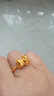 微奢妙珠  黃金貔貅戒指999足金寶寶貔貅指環(huán)3D硬金萌萌皮休尾戒送禮女款 19號約1.7克 曬單實(shí)拍圖