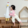 G.DUCKKIDS小黃鴨兒童睡衣女童連體家居服春秋薄款長(cháng)袖防踢睡袋女孩純棉空調 兔子羊毛拉架-粉色giegsco 100 建議2~3歲【 90-100cm】cm 曬單實(shí)拍圖