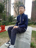 Bejirog男童開衫毛衣2025春裝兒童衣服男外套新款拉鏈毛線10歲針織衫外穿 藏青色(不加絨) 150 cm 曬單實拍圖