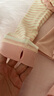 Q21【中暖】小暖皮兒童保暖內(nèi)衣套裝男女童寶寶保暖吸濕發(fā)熱秋衣秋褲 條紋粉 130 曬單實(shí)拍圖