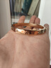 Tory Burch 湯麗柏琦【禮物】 MILLER飾釘鉸接手鐲TB 78420 玫瑰金 654 S 曬單實(shí)拍圖