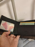 七匹狼男士錢(qián)包簡(jiǎn)約真皮短款二折純皮錢(qián)夾橫款皮夾子真牛皮男款票夾軟皮 黑色絲印狼標 曬單實(shí)拍圖