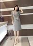 拉夏貝爾（La Chapelle）穿搭一整套襯衫短褲女裝2025夏季新款輕薄氣質(zhì)顯瘦小個子兩件套裝 藏青色 M 曬單實拍圖