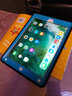 麗真 硅膠套皮套保護套外殼適用于海底撈2017新款iPad 9.7英寸平板電腦 A1822防摔保護殼 黑色+藍色+鋼化膜電容筆 曬單實(shí)拍圖