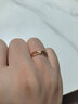 潮宏基 至簡(jiǎn)清影18K金戒指女士彩金玫瑰金手飾送女友生日禮物 女士11號 曬單實(shí)拍圖