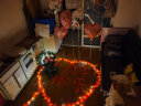 梦桥 红色仿真玫瑰花瓣婚房布置表白求婚情人节生日礼物1000片 实拍图