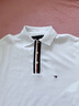 TOMMY HILFIGER【撞色門襟】夏季男裝商務休閑通勤白色翻領短袖T恤POLO衫03000 云沐白YBR XS （推薦：100-120斤） 曬單實拍圖