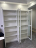 宜家（IKEA）BILLY畢利玻璃門(mén)書(shū)柜帶門(mén)落地收納客廳置物柜儲物柜書(shū)架 4門(mén)白色/玻璃160x30x202cm 曬單實(shí)拍圖