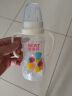 爱得利PP塑料奶瓶标准小口径婴儿防摔奶瓶宝宝带手柄吸管自动奶瓶A68 180ml【奶瓶 水杯两用套装 实拍图