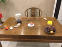 貢藝名居紅木家具非洲雞翅木（學(xué)名：非洲崖豆木）中式泡茶藝桌功夫茶幾實(shí)木茶臺(tái) 仿古茶桌椅組合 98茶桌+4圈椅 曬單實(shí)拍圖