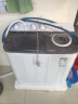 奥克斯（AUX） 大容量半自动洗衣机家用双桶双缸小型洗衣机迷你波轮 12KG【洗涤+脱水】 HB70P90-V686 实拍图
