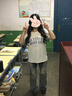 津炳勝短袖女夏季新款純棉寬松t恤衣服高顏值半袖顯瘦遮肚刺繡棉制上衣 【純棉】淺杏色【吸濕透氣】 L 【建議110-120斤】 曬單實(shí)拍圖