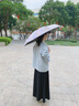 WCZ德國遮陽傘小巧太陽傘防曬防紫外線輕便攜晴雨兩用五折傘2025新款 五折粉金蝴蝶【金桿鋁骨雙面 8 曬單實拍圖