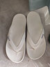 卡駱馳（crocs）拖鞋男女鞋 2025新款運動(dòng)休閑沙灘鞋透氣耐磨防滑涼拖涼鞋拖鞋男 貝雅人字拖/白色-深藍色 41 -42 M8W10 曬單實(shí)拍圖
