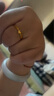 老廟黃金戒指足金愛(ài)心羽翼翅膀活口戒指送女友送老婆生日禮物 曬單實(shí)拍圖