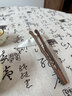 清瀾（QINGLAN）胡桃木茶夾防燙茶杯夾子實(shí)木禪意鑷子高端泡茶工具功夫茶具配件 胡桃木茶夾(曙光)+山峰夾托 曬單實(shí)拍圖
