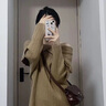 熒蒂一字肩毛衣女秋冬季2025新款慵懶風(fēng)內(nèi)搭卡其色感露肩針織衫女上衣 卡其色 M 曬單實(shí)拍圖