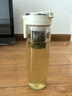 Stanisic德國品牌高顏值磁彈泡茶杯tritan男女士運(yùn)動(dòng)茶水分離杯子便攜水壺 象牙白【Tritan】贈(zèng)杯套800ml 曬單實(shí)拍圖